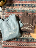 Load image into Gallery viewer, Trust the Author Sweatshirt-Dusty Blue