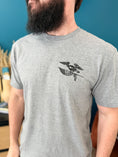 Load image into Gallery viewer, Heal Their Land Men’s Tee-Gun Metal Gray