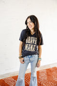Load image into Gallery viewer, Brave Mama Goes West Vneck- Hearth Grey