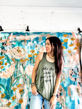 Load image into Gallery viewer, Give Me Jesus Racer Tank- Olive (Pre-order)