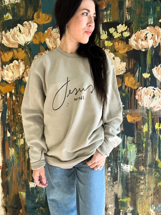 Jesus Wins Sweatshirt (Pre-order)
