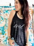 Load image into Gallery viewer, Loved Racer Tank- Black Marble (Pre-order)