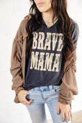 Load image into Gallery viewer, Brave Mama Goes West Vneck- Hearth Grey