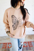 Load image into Gallery viewer, Butterfly Sweatshirt- Rose