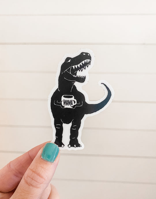 Mamasaurus Transparent Sticker