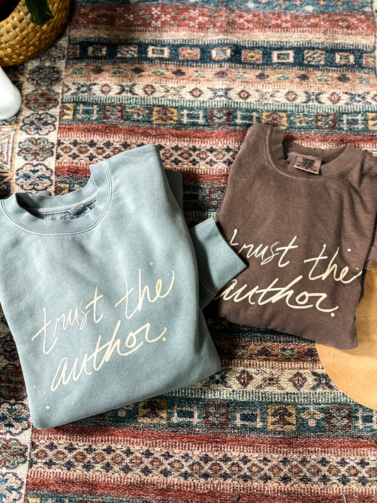 Trust the Author Long Sleeve-Chocolate