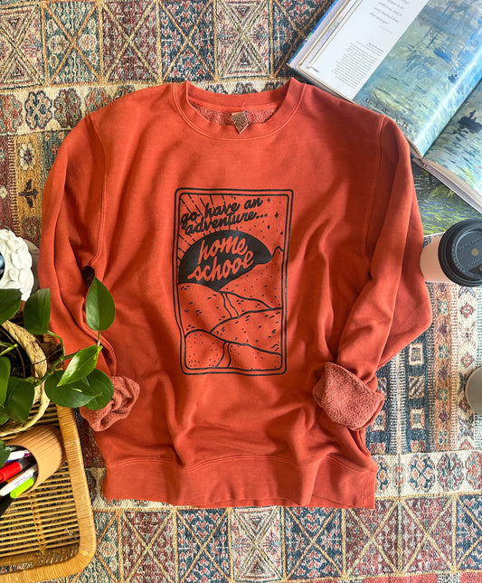 Go Have An Adventure Homeschool Sweatshirt-Autumn