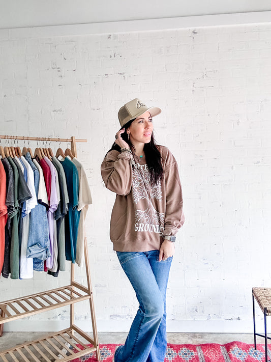 Rooted and Grounded Sweatshirt - Mocha