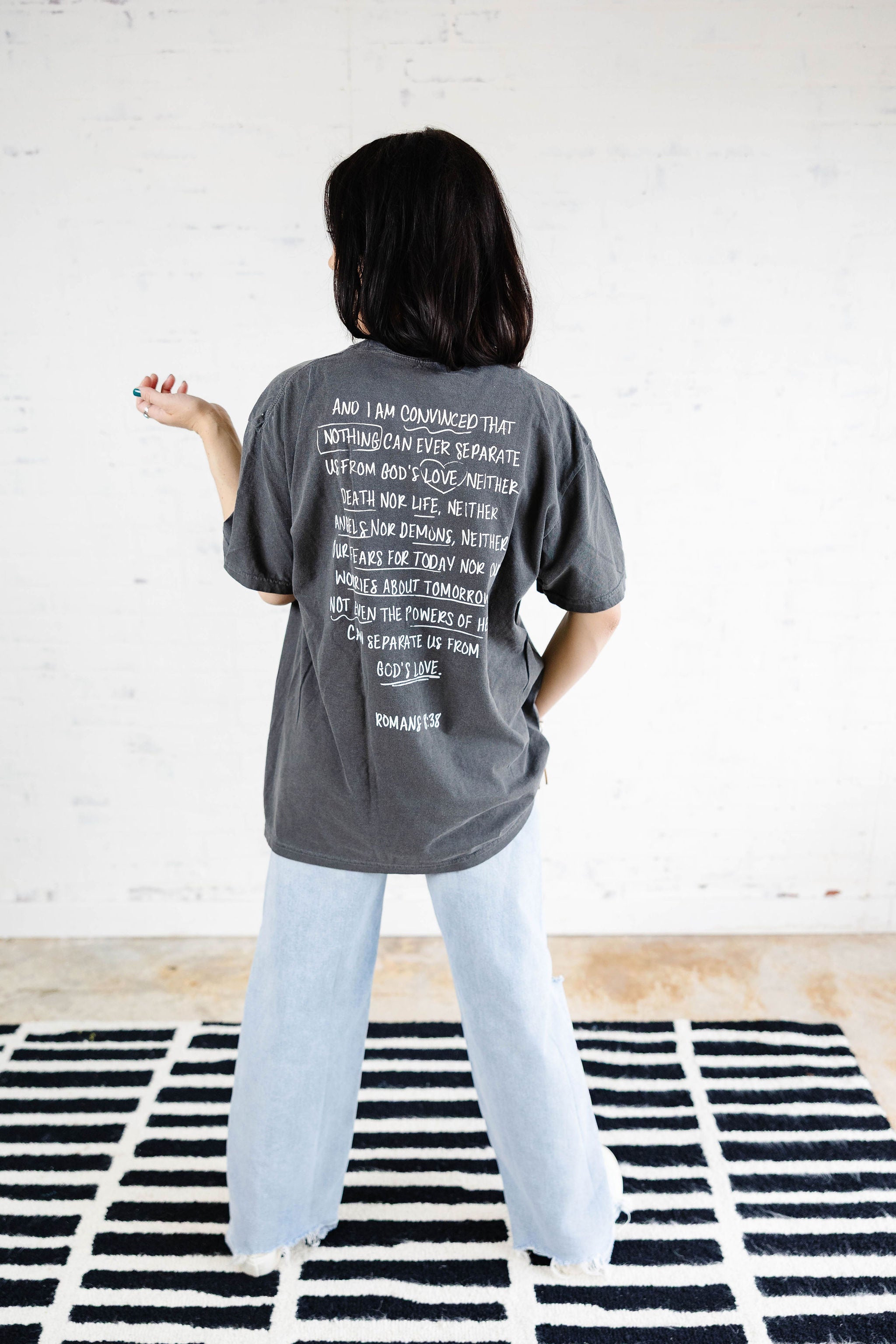 Loved Short Sleeve-Charcoal