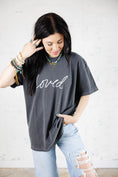 Load image into Gallery viewer, Loved Short Sleeve-Charcoal
