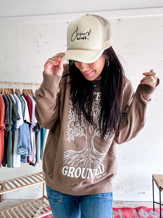 Rooted and Grounded Sweatshirt - Mocha
