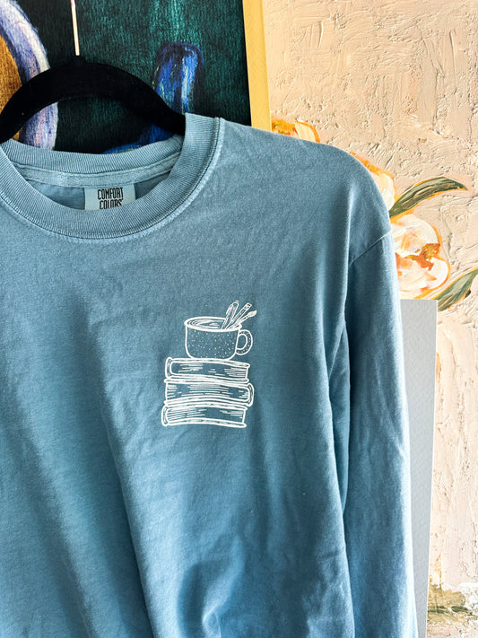C.S. Lewis Long Sleeve- Bluebell
