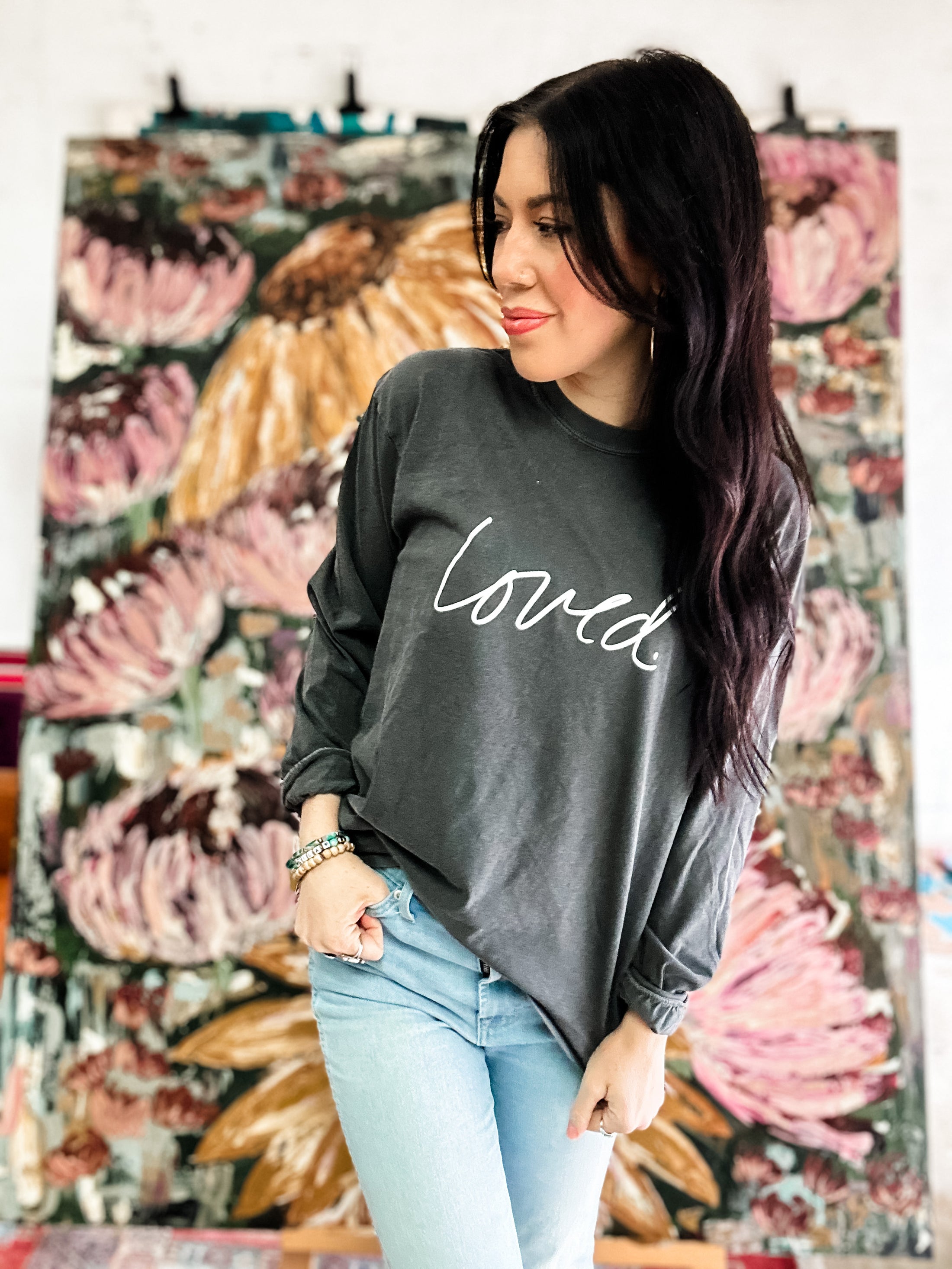 Loved Long Sleeve-Pepper