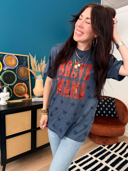 American Brave Mama-Blue Star