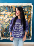Load image into Gallery viewer, Most Important Work Sweatshirt-Plum
