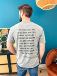 Load image into Gallery viewer, Heal Their Land Men’s Tee-Gun Metal Gray
