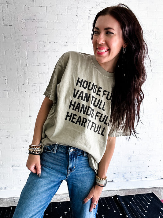 Hands and Heart Full-Chalky Green