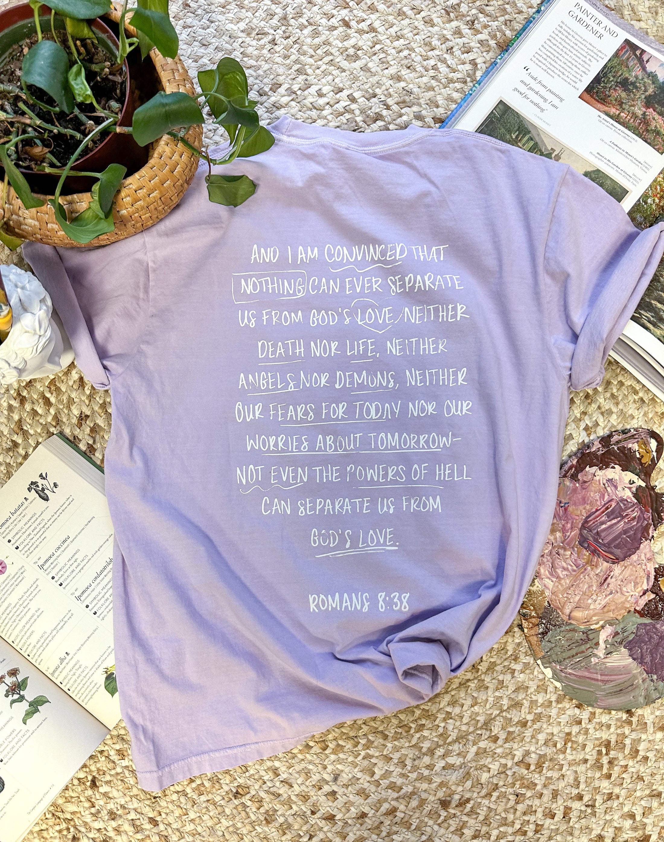 Loved Short Sleeve Tee- Lavender