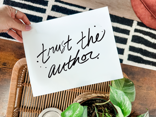 Trust the Author Print