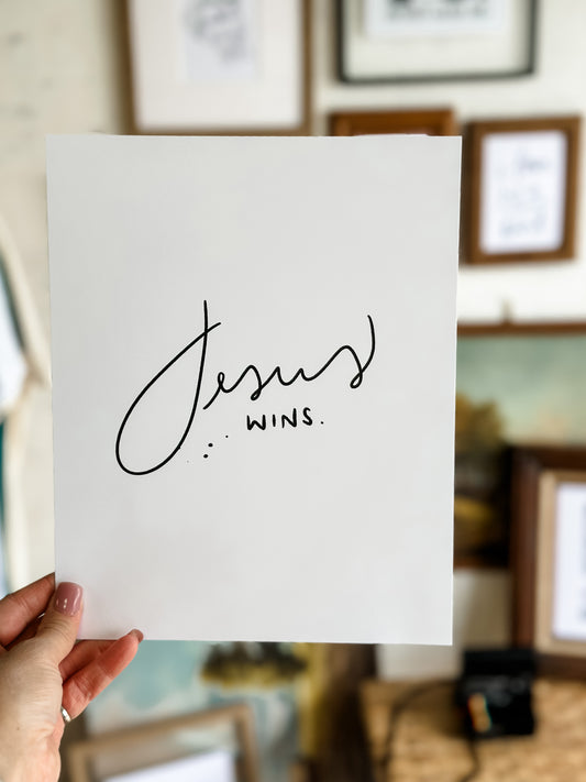 Jesus Wins Print