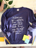 Load image into Gallery viewer, Most Important Work Sweatshirt-Plum
