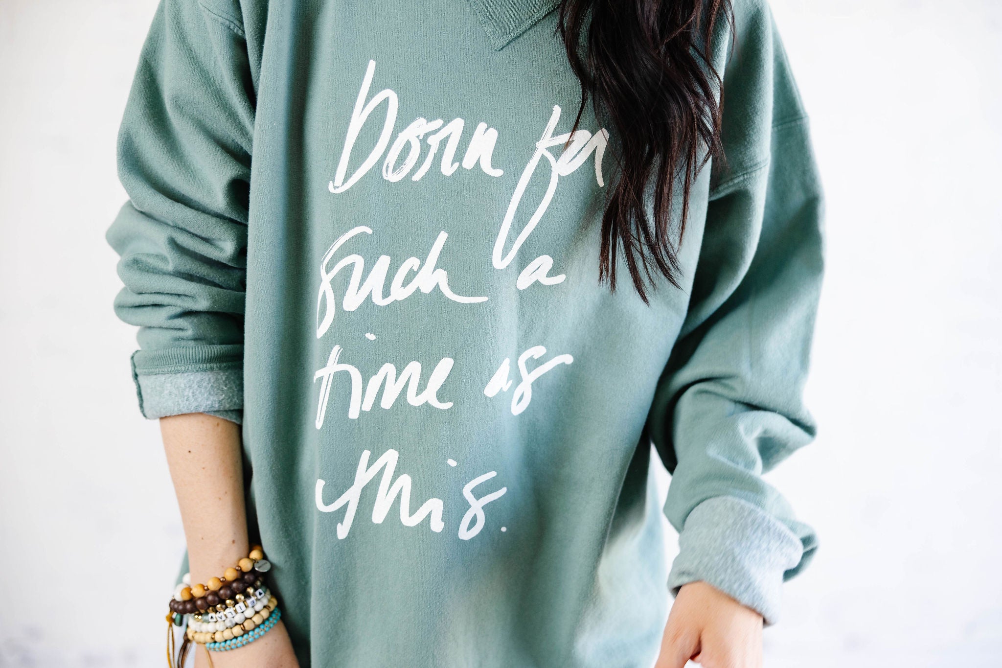 Born For Such a Time Sweatshirt- Ocean