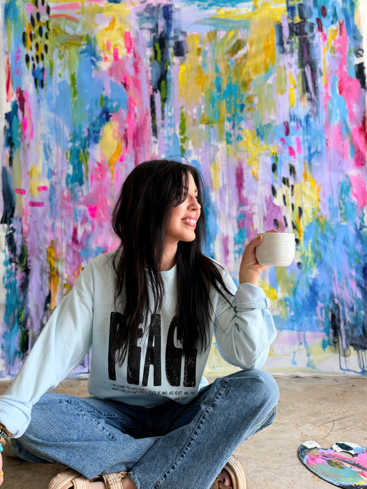 Peace Sweatshirt-Breeze