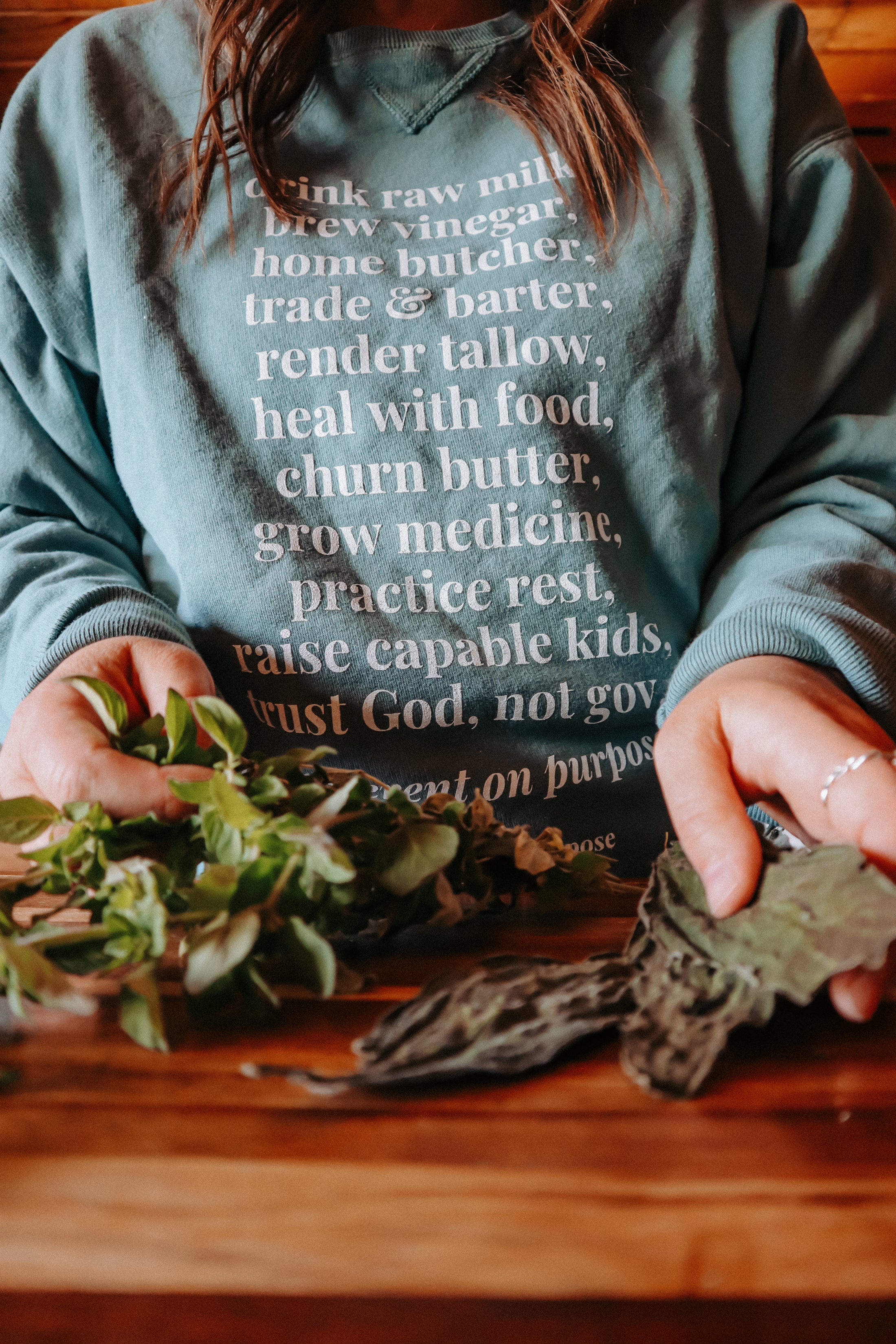 Be Different Sweatshirt- Fern Green