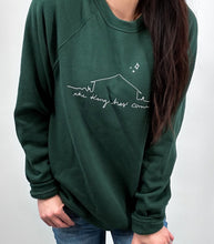 Load image into Gallery viewer, Christmas Sweatshirt / The King Has Come - Cranberry &amp; Evergreen