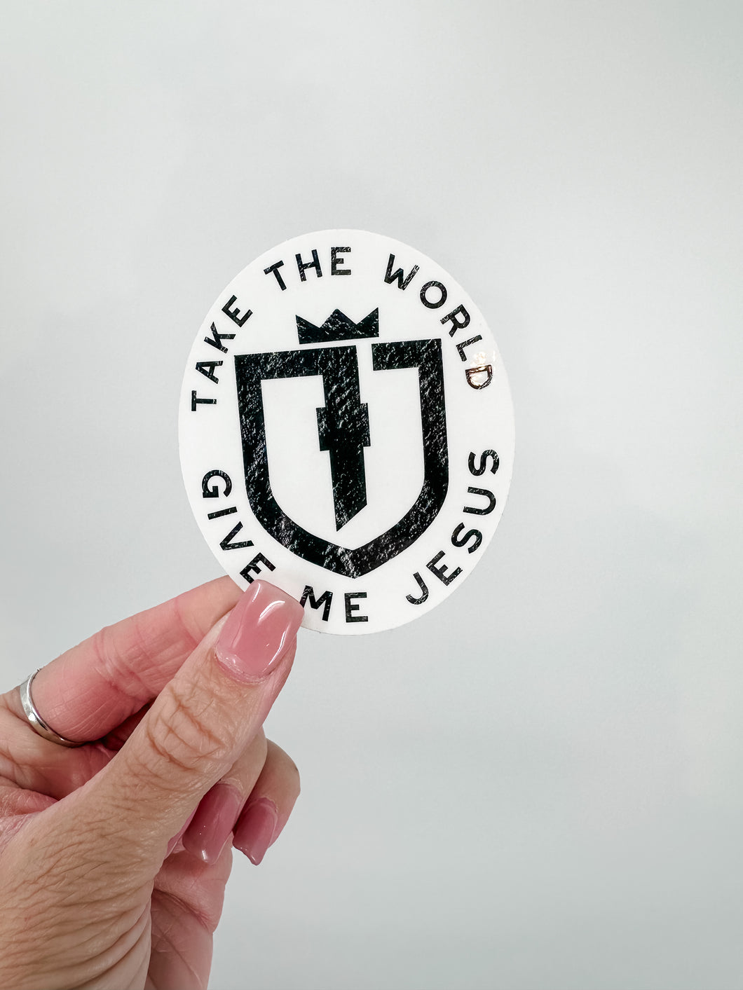 Give Me Jesus Sticker (shield)