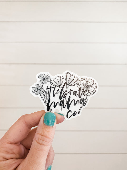 Brave Mama Transparent Sticker