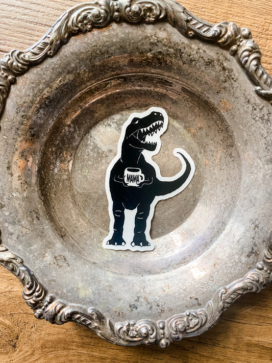 Mamasaurus Transparent Sticker