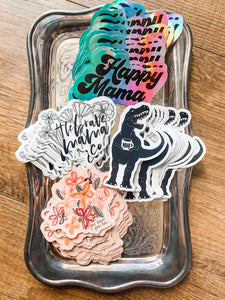 Happy Mama Holographic Sticker