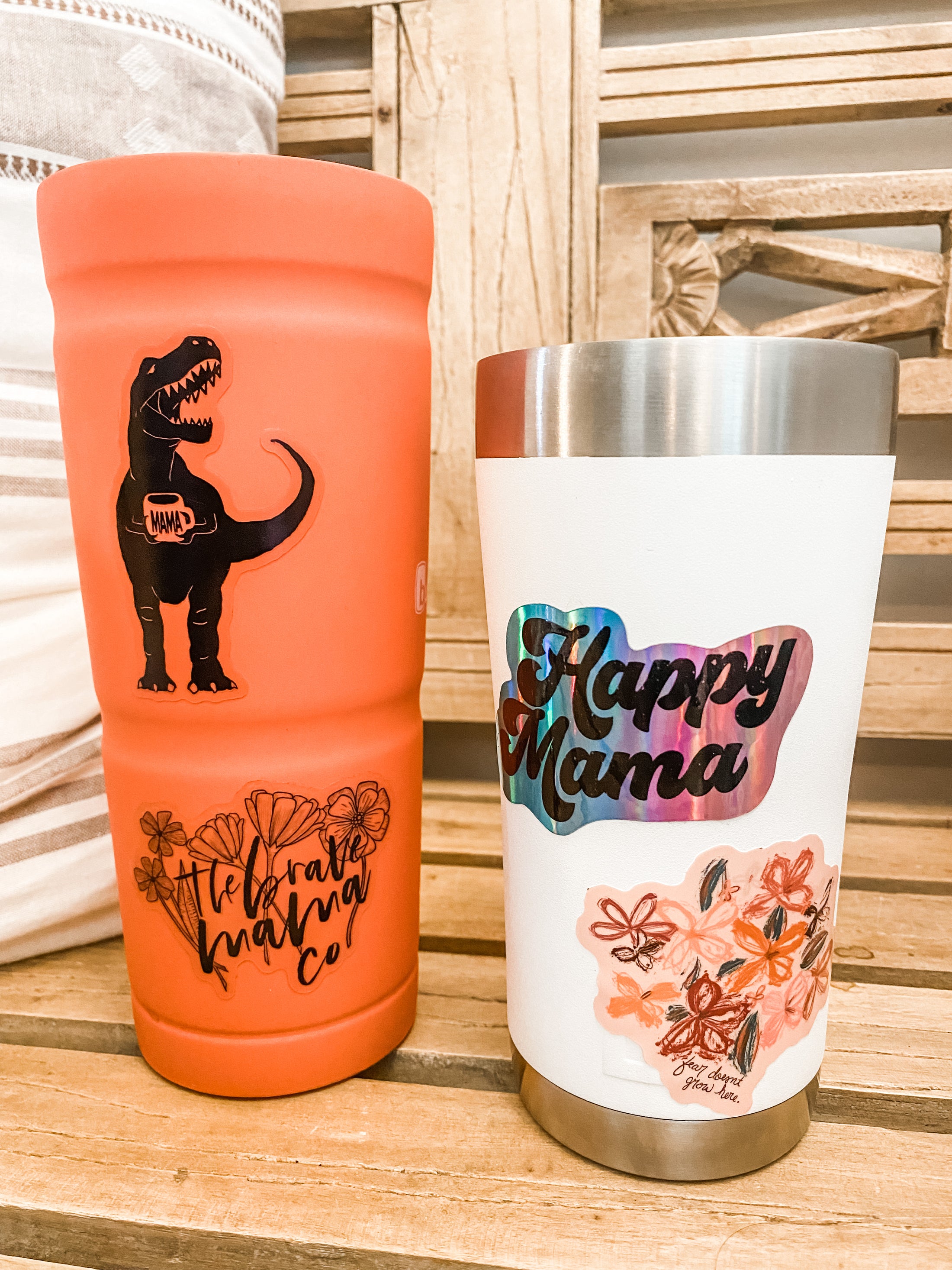 Mamasaurus Transparent Sticker