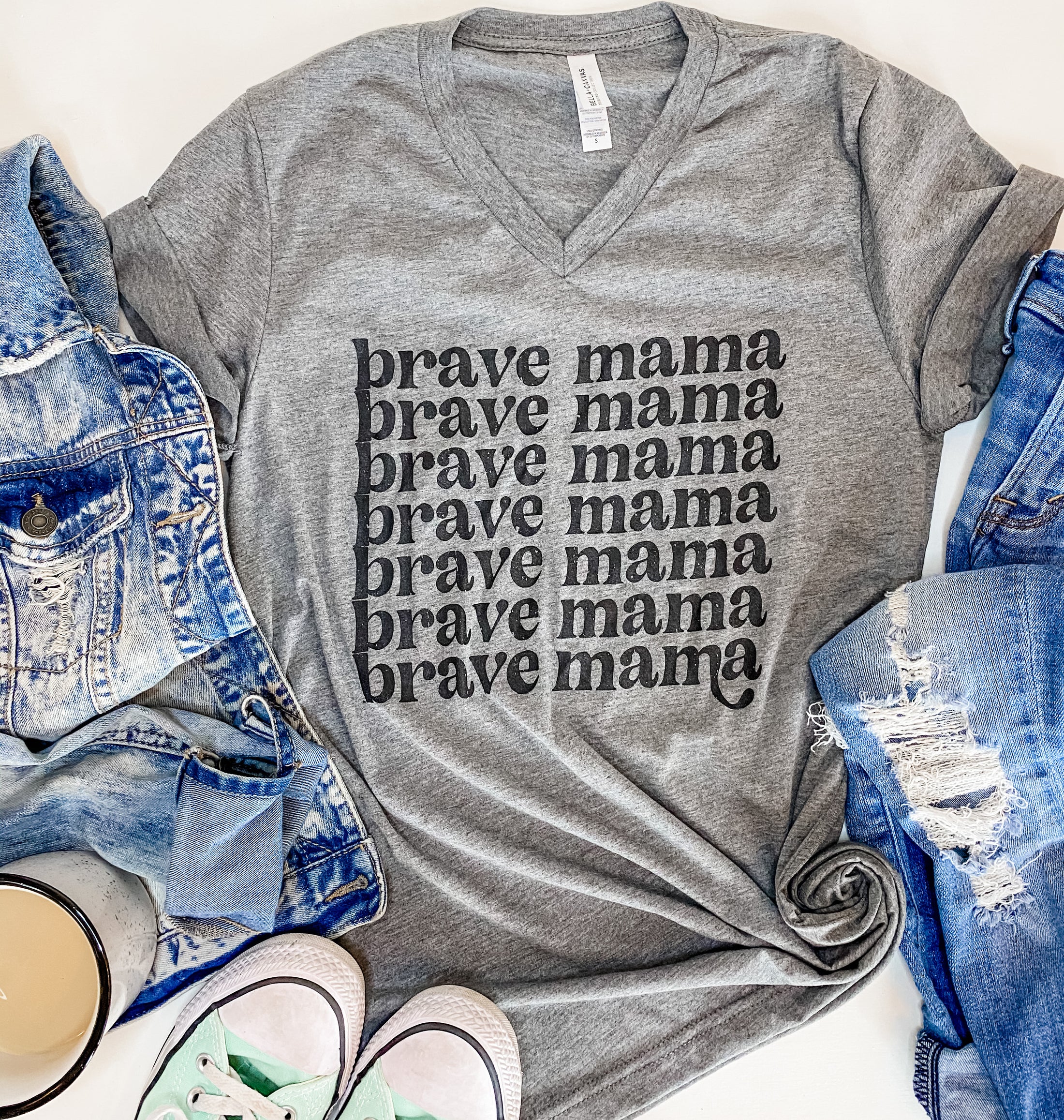 Brave Mama Retro - Heather