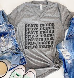 Brave Mama Retro - Heather