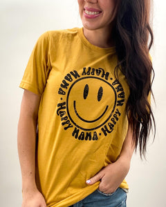 Happy Smiley Mama - Mustard